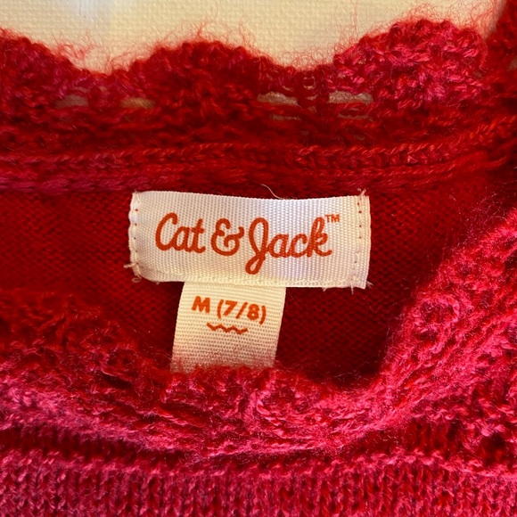 NWT Girls red sweater dress. - Picture 2 of 5